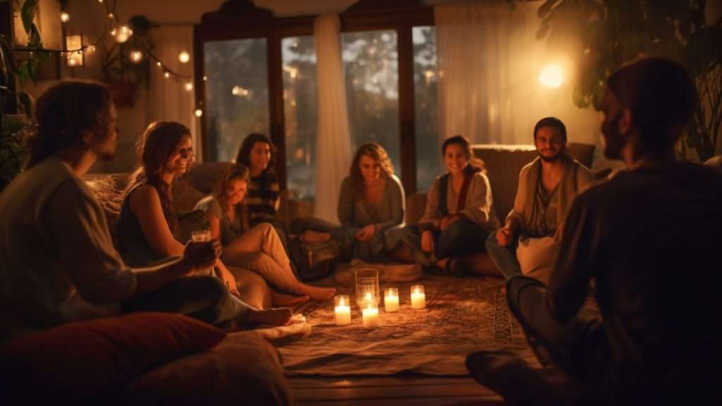 A supportive gathering of individuals sharing their unique and personal experiences with lucid dreaming.