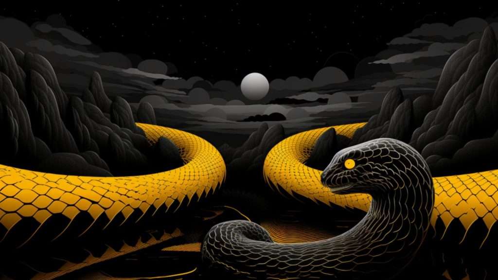 Positive Aspects Associated with Dreaming about a Black Snake with a Yellow Stripe