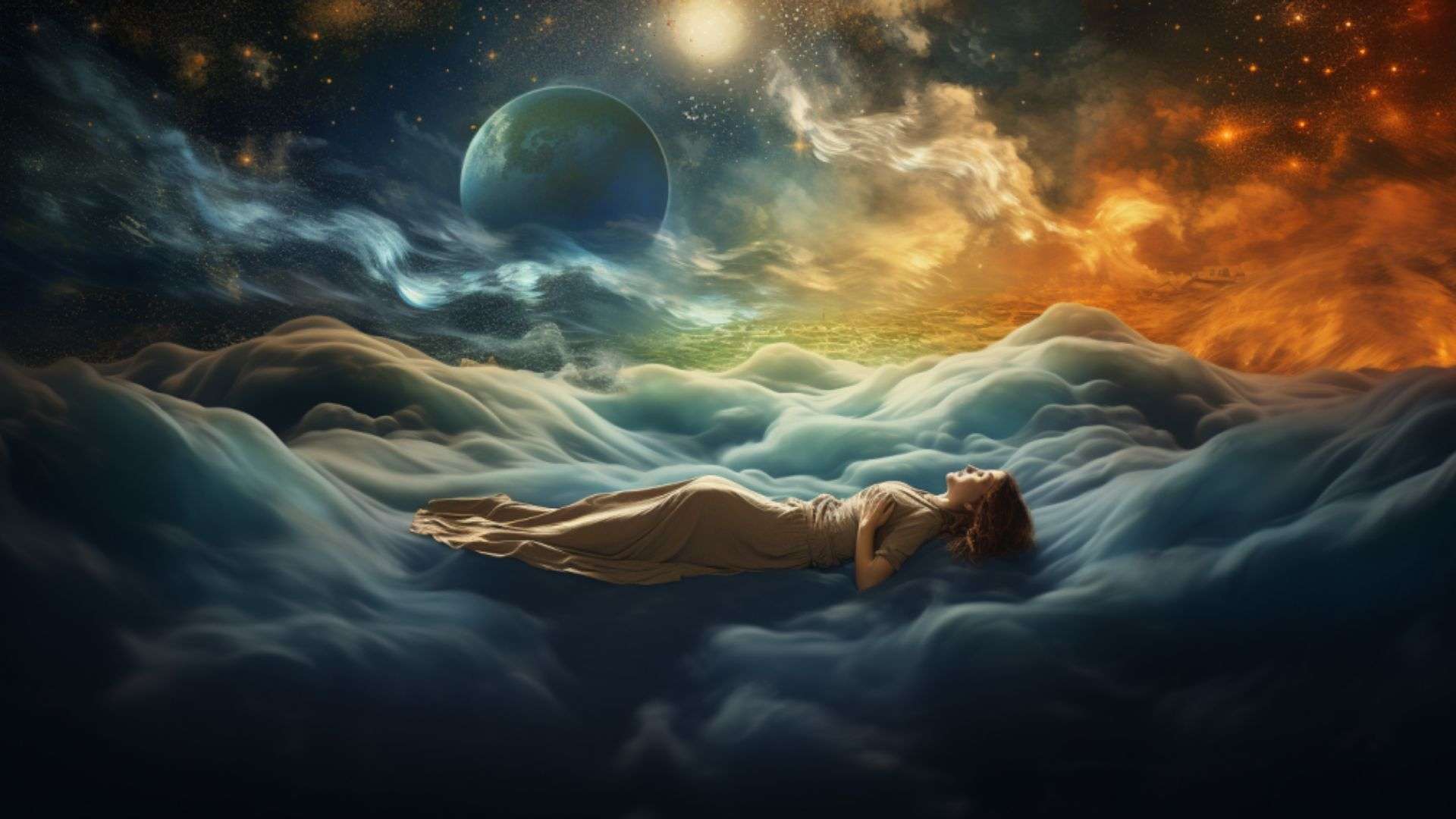 An evocative representation of the ongoing exploration into the potential benefits and risks of lucid dreaming, emphasizing the quest for understanding and truth and are lucid dreams bad for your health.